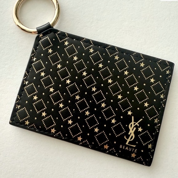 Yves Saint Laurent Accessories - Yves Saint Laurent Black and Gold Compact Mirror